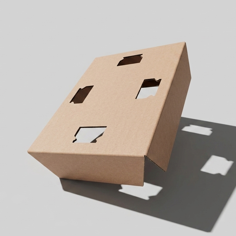 Custom packaging insert with product cutouts and printed artwork